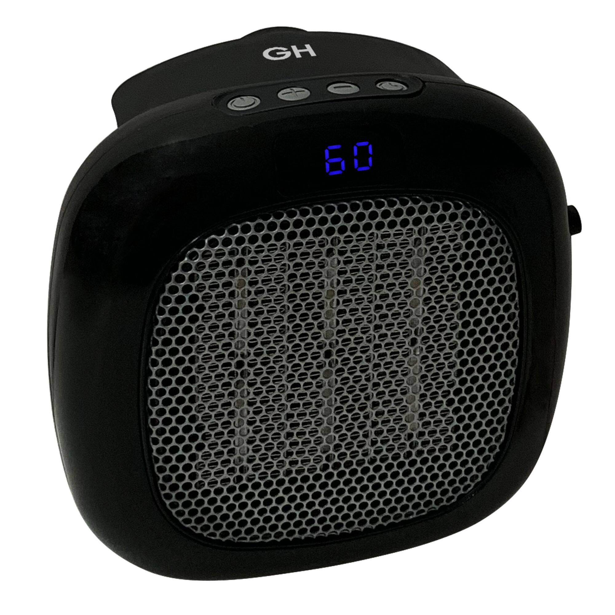 Alt View 8. Good Housekeeping - Good Housekeeping Wall-Mount Indoor Mini Space Heater w/ Thermostat, 750W, Black - White.