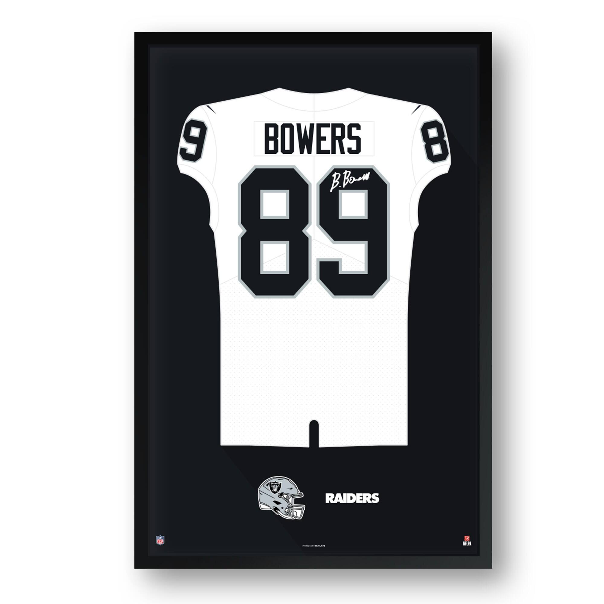 Brock Bowers Las Vegas Raiders Framed 14" x 20" Jersey Art Print