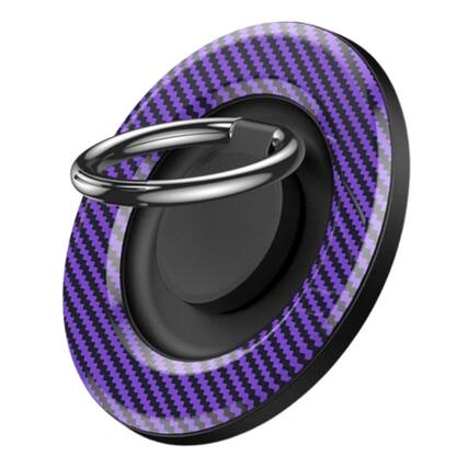 Front. Stock Preferred - Magnetic Phone Ring Holder for MagSafe - Purple Carbon Fiber - Purple Carbon Fiber.