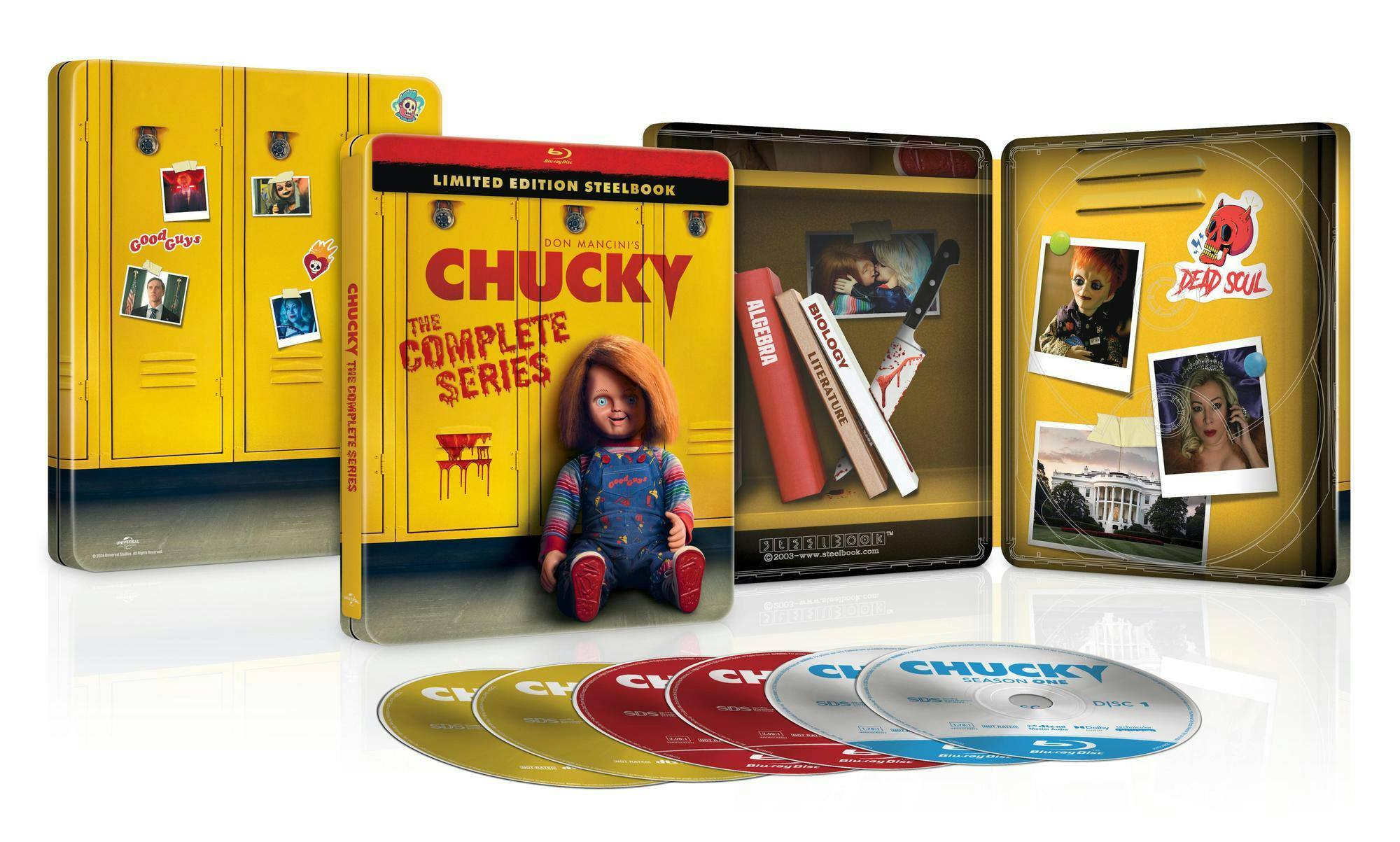 Back. Chucky: The Complete Series (Limited Edition Steelbook) [Blu-ray].