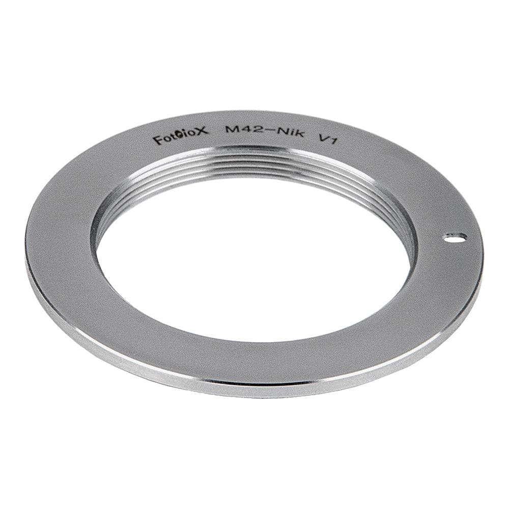 Fotodiox - Pro Lens Adapter - Compatible with M42 (Type1) Screw Mount Lenses to fit Nikon F Mount Cameras