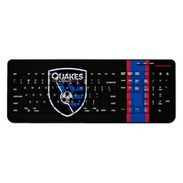 Keyscaper - San Jose Earthquakes Team Striped Wireless Keyboard - Multicolor