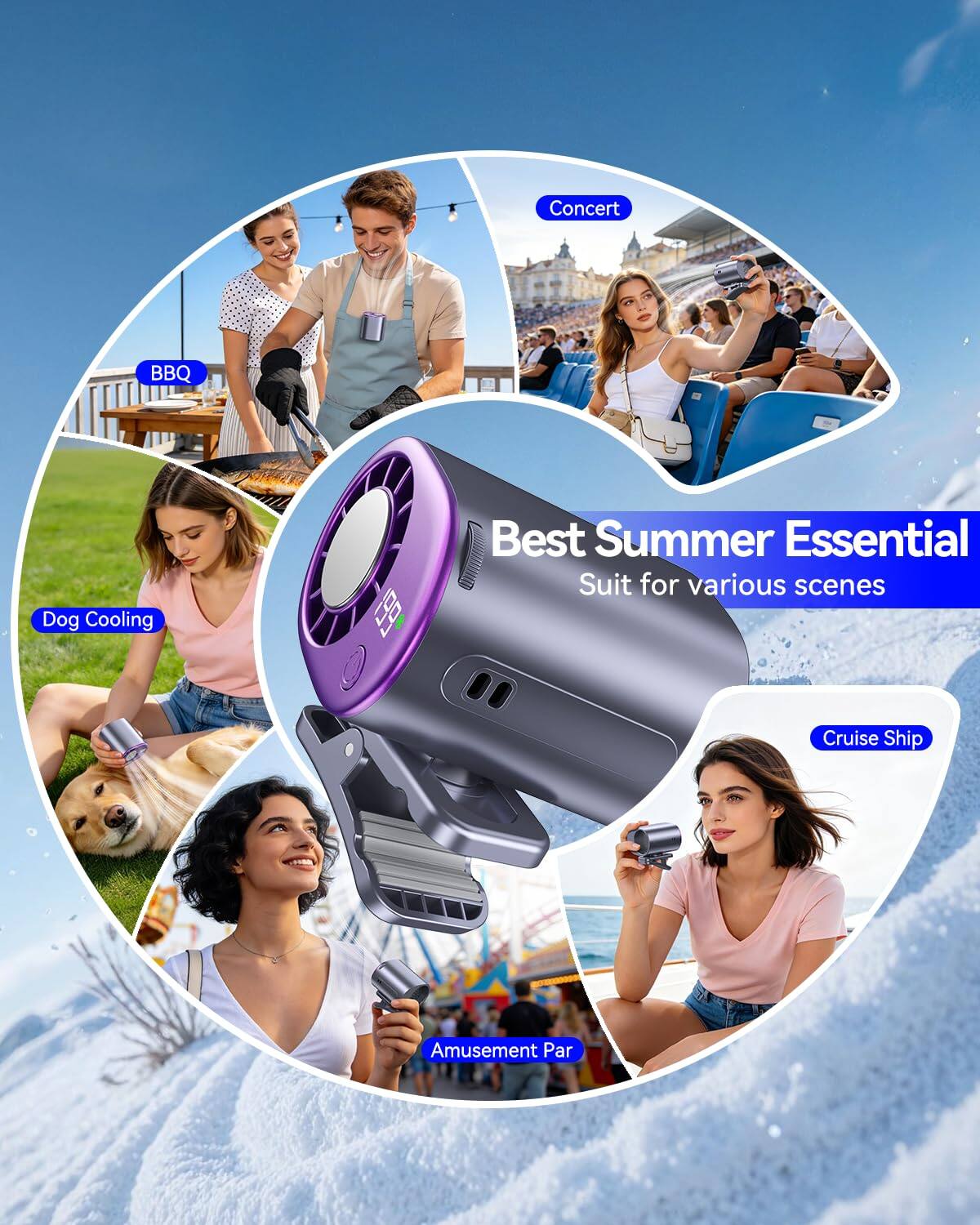 Concert BBQ Dog Cooling 199 Best Summer Essential Suit for various scenes Cruise Ship Amusement Park