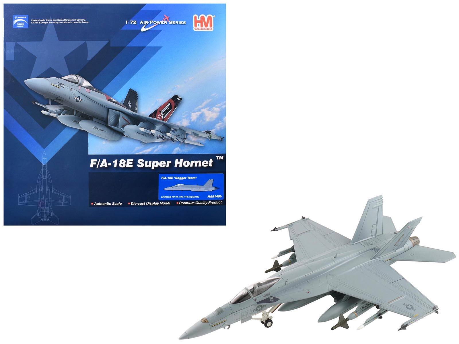 6 - Potas - tranaa - - Me Lompars TO Uore - - tatmana - . -rs 1:72 AIR POWER SERIES HM OHIE. E00 E A TM F/A-18E Super Hornet FIA-TBE "Dagger Team" -oa - a T ae - HAS140b Authentic Scale Die-cast Display Model Premium Quality Product