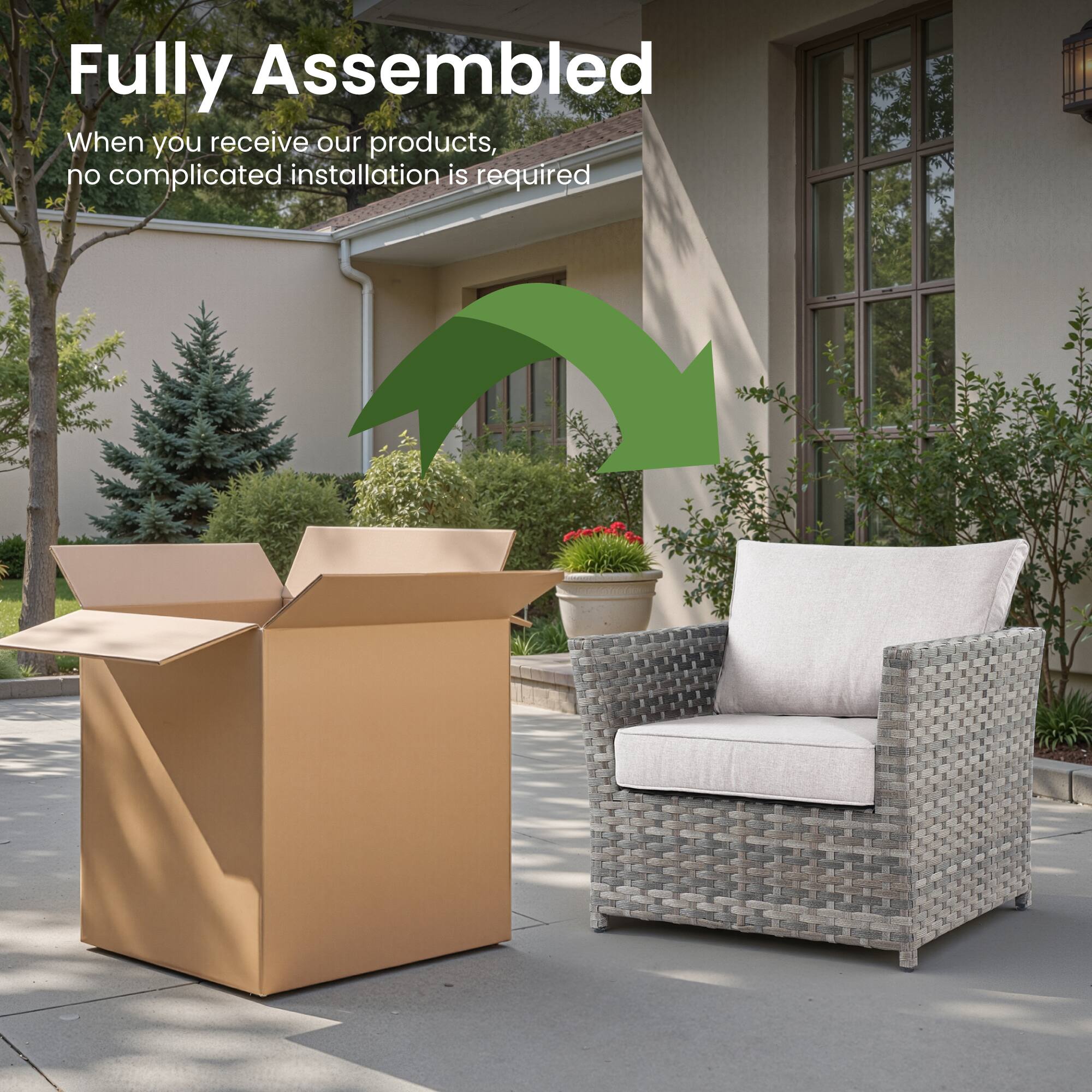 Fully Assembled

When you receive our products, no complicated installation is required