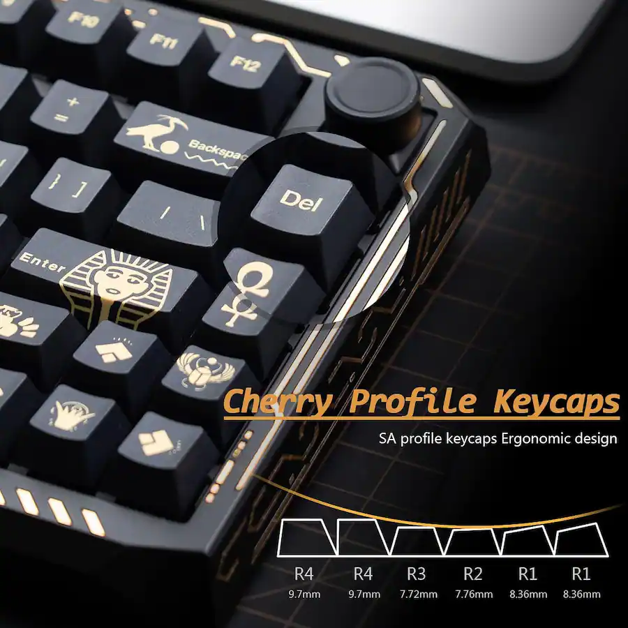 Keycaps Profile R1 R3 Womier PBT Keycaps, Dye Sublimation Cherry Profile for Most US Layout ...