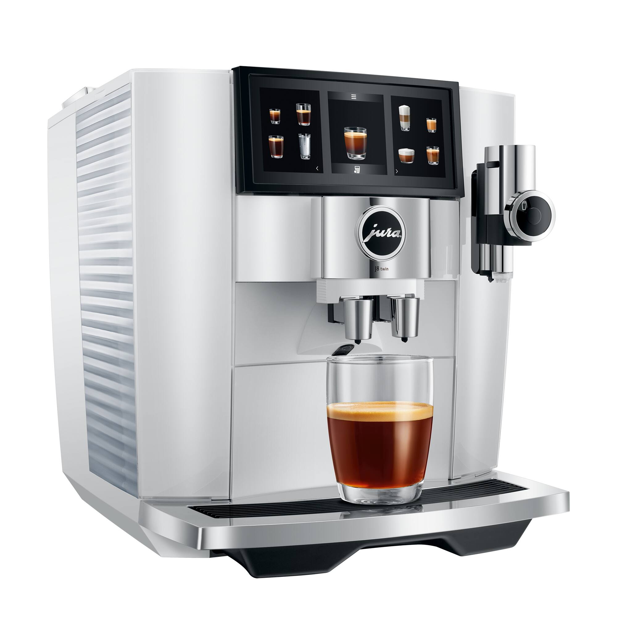 Alt View 24. JURA - J8 twin Automatic Single Serve Coffee Maker and Espresso Machine - Diamond White.