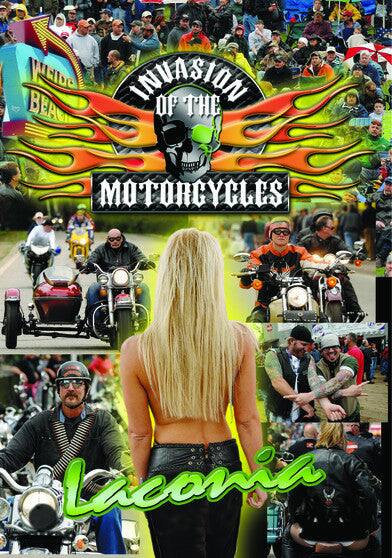 Front. Invasion of the Motorcycles - LaConia Biker Rally (MOD) (DVD.