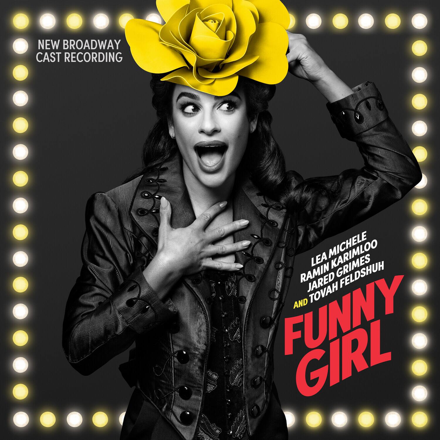 NEW BROADWAY CAST RECORDING

LEA MICHELE  
RAMIN KARIMLOO  
JARED GRIMES  
JARED FELDSHUH  
AND TOVAH  
FUNNY GIRL