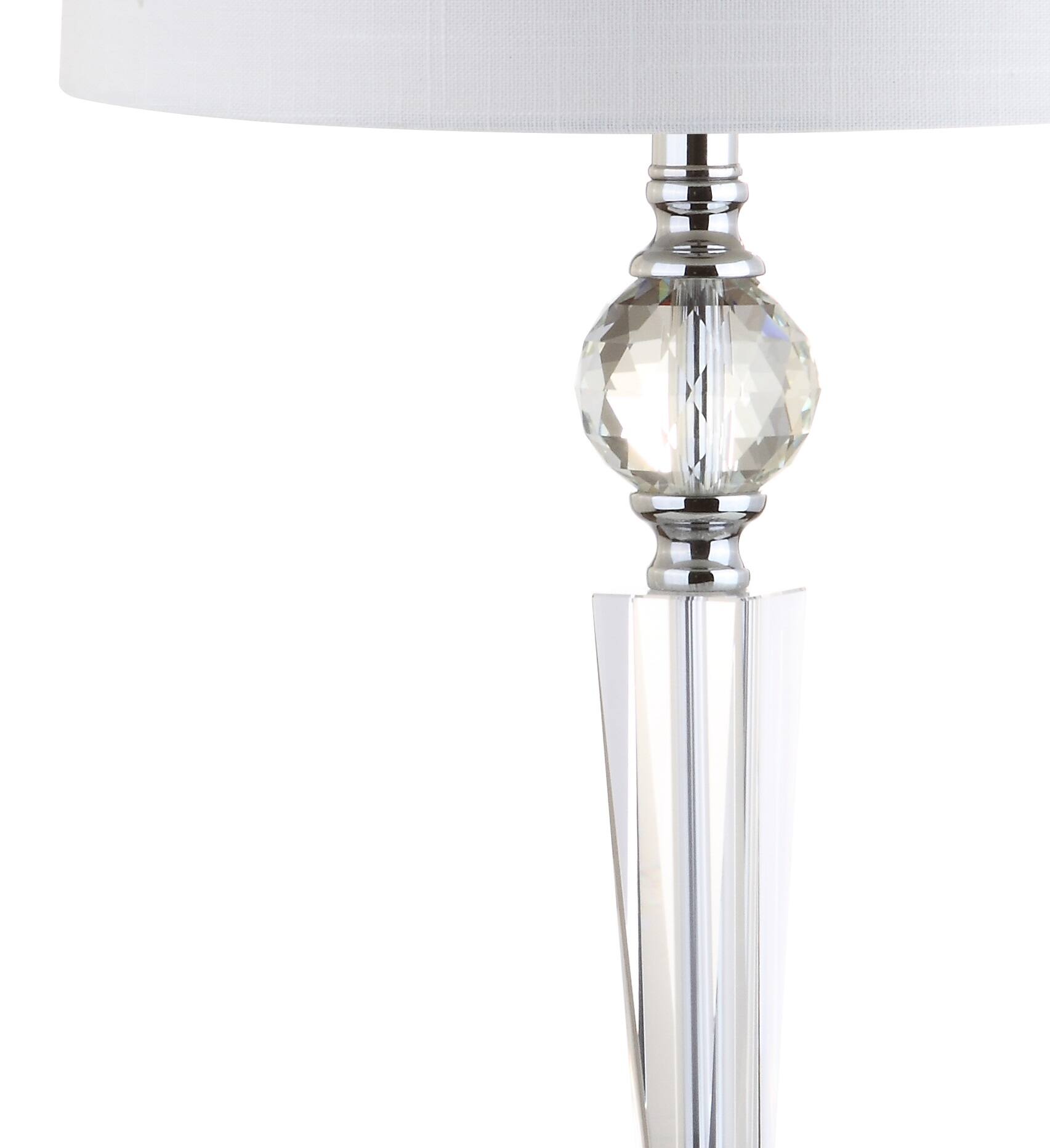Alt View 6. Jonathan Y - Emma 29.5" Crystal LED Table Lamp, Clear (Set of 2) - Clear.