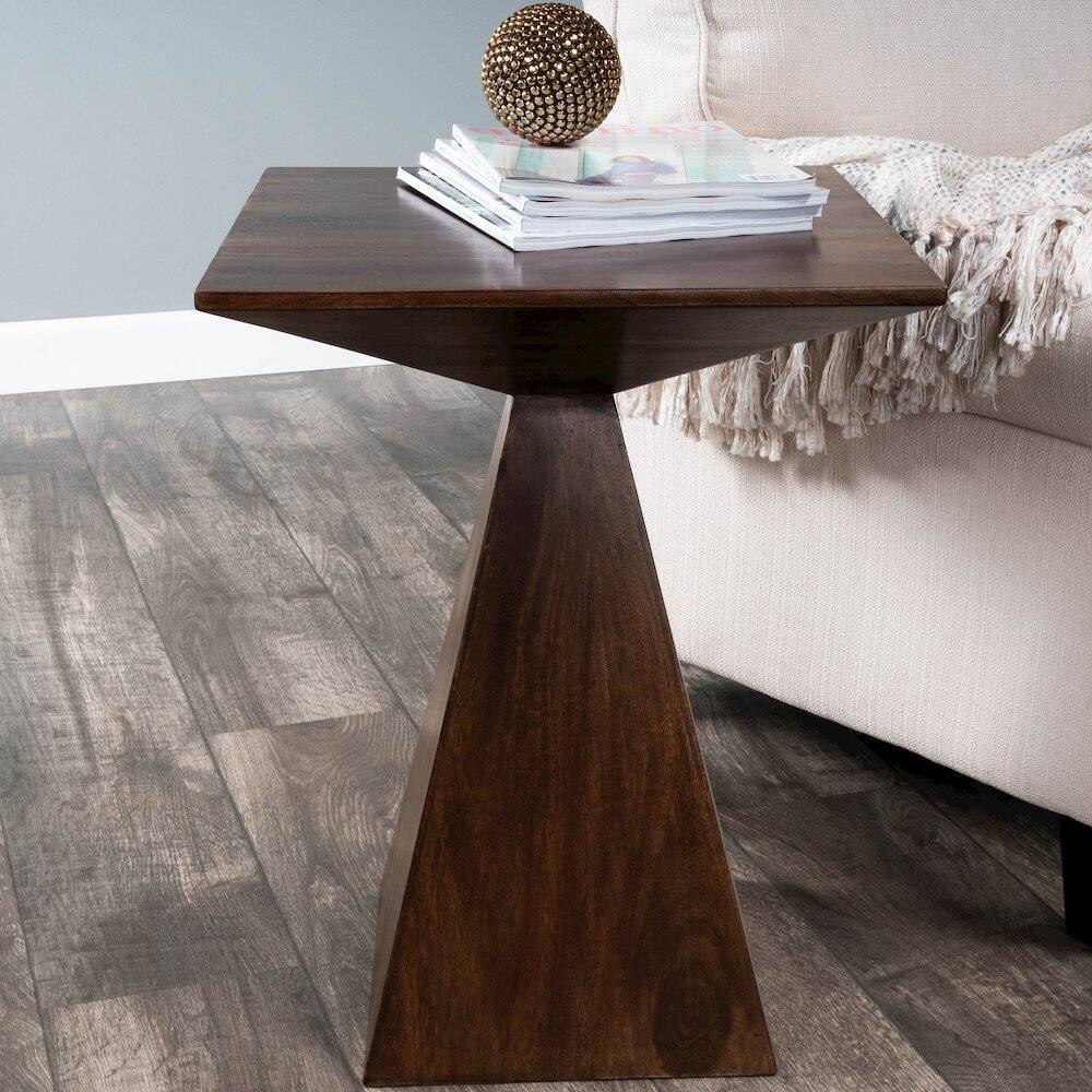 Alt View 6. Butler Specialty - Titus Modern End Table - Dark Brown.