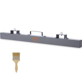 VEVOR - Hanging Magnetic Sweeper, 48 inch Magnet Sweeper, 80 LBS Magnetic Forklift Sweeper Industrial Magnets Steel Material - Gray