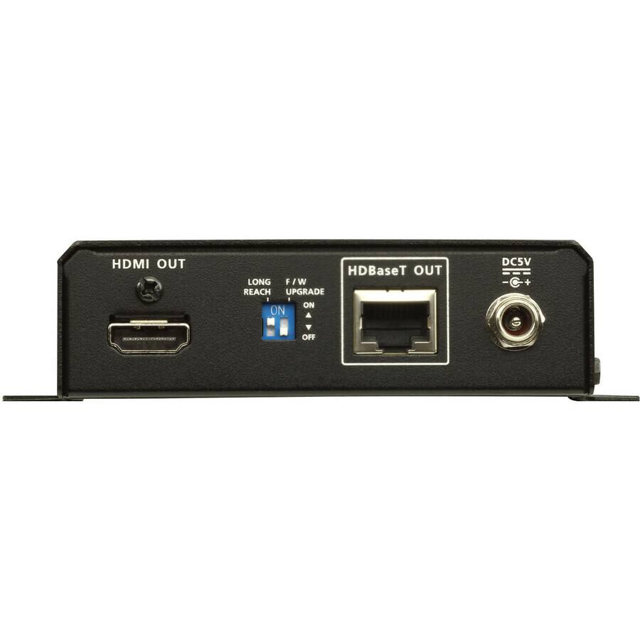 HDMI OUT  
LONG REACH  
F/W UPGRADE  
ON  

HDBaseT OUT  

DC5V  
- C +  

OFF