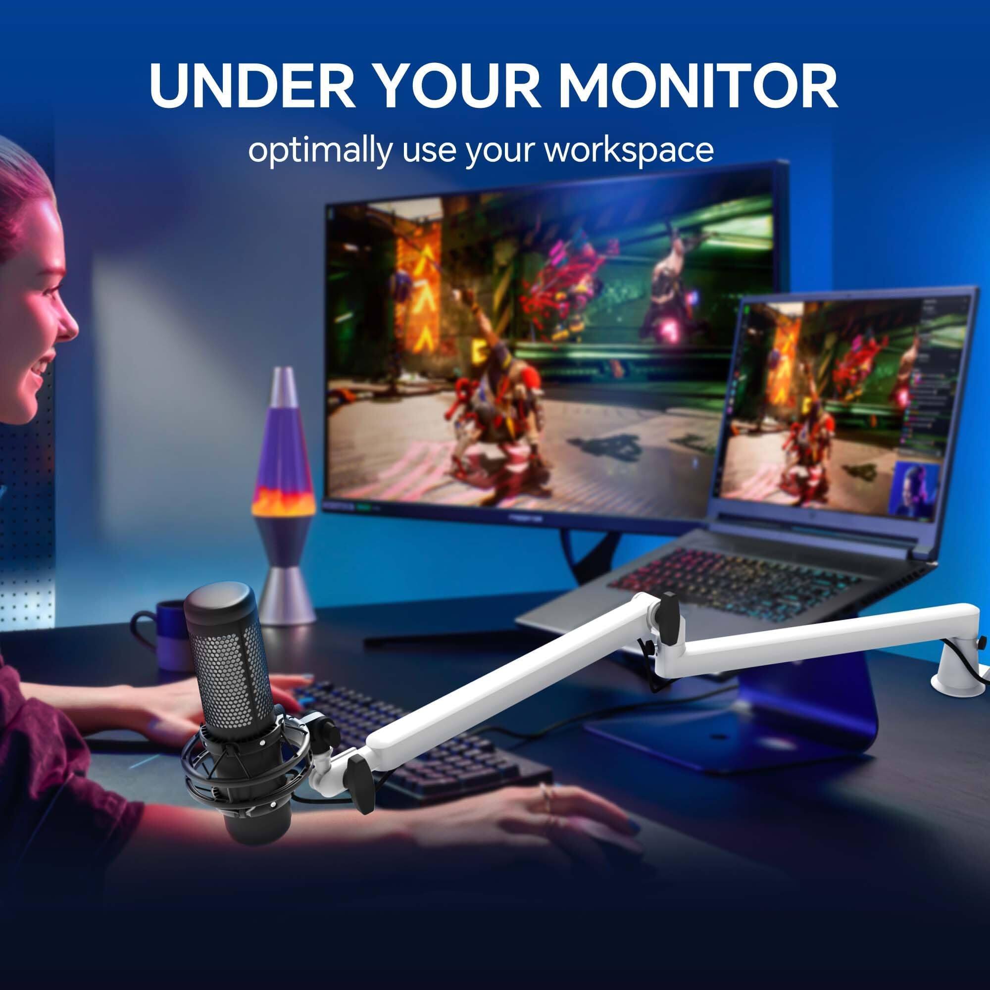 UNDER YOUR MONITOR  
optimally use your workspace