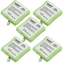 HQRP - 5-Pack 2.4 V 600 mAh NiMH Cordless Phone Battery for Fritz!FON DECT MT-D, Bittel HWD9888TSD