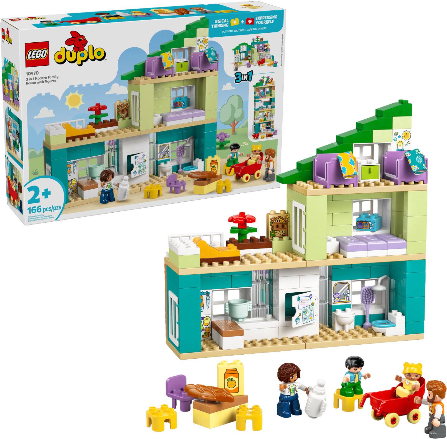 LEGO - DUPLO Town 3 in 1 Modern Family House with Figures 10470
