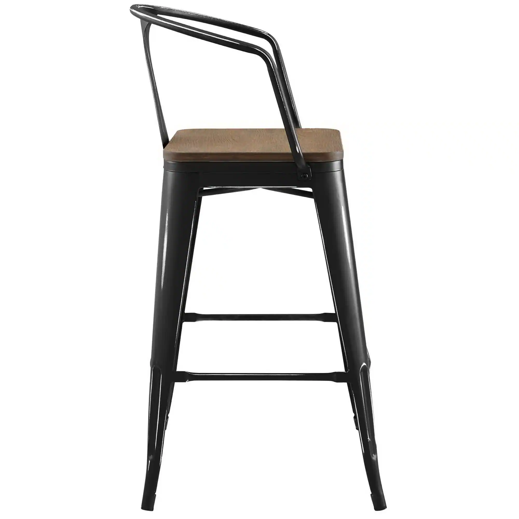 Back. Modway - Promenade Bar Stool by Modway - Black.