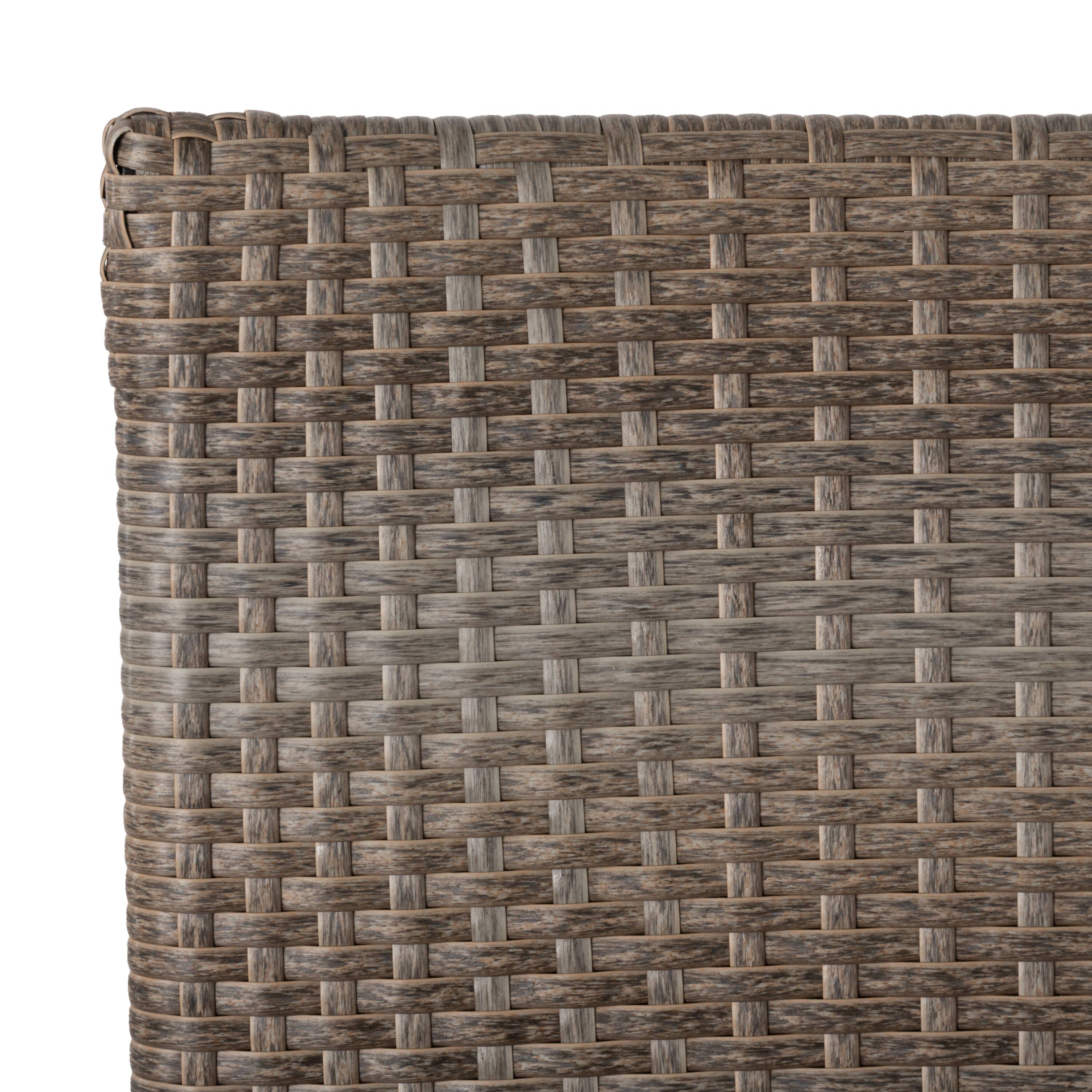 Alt View 5. Balkene Home - Morgan Outdoor Wicker Chair  2 Pack - Gray.
