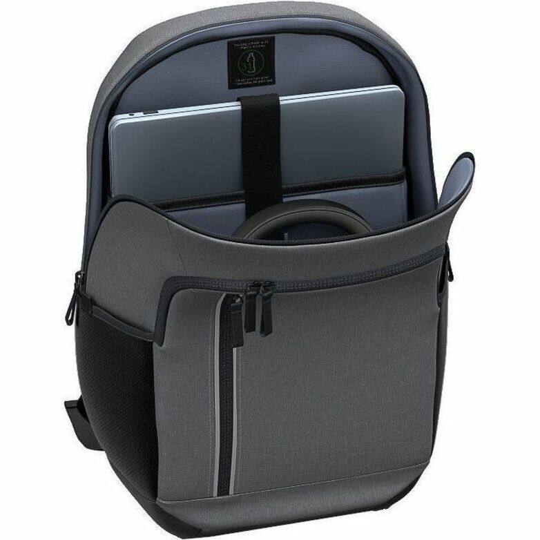 Alt View 2. Dell - Dell EcoLoop Urban CP5625G Carrying Case (Backpack) for 14" to 16" Notebook - Heather Gray - Water Resistant, Dirt - Charcoal Gray.