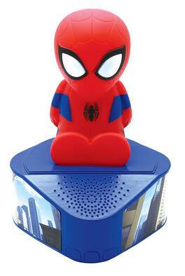 Lexibook - Spider-Man Bluetooth Speaker with Spiderman Luminous Figurine