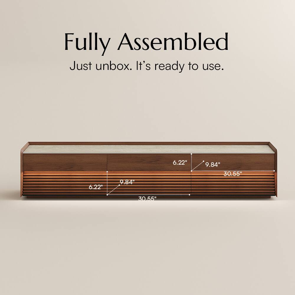 Fully Assembled  
Just unbox. It's ready to use.  

6.22"  
9.84"  
6.22"  
9.84"  
30.55"  
30.55"