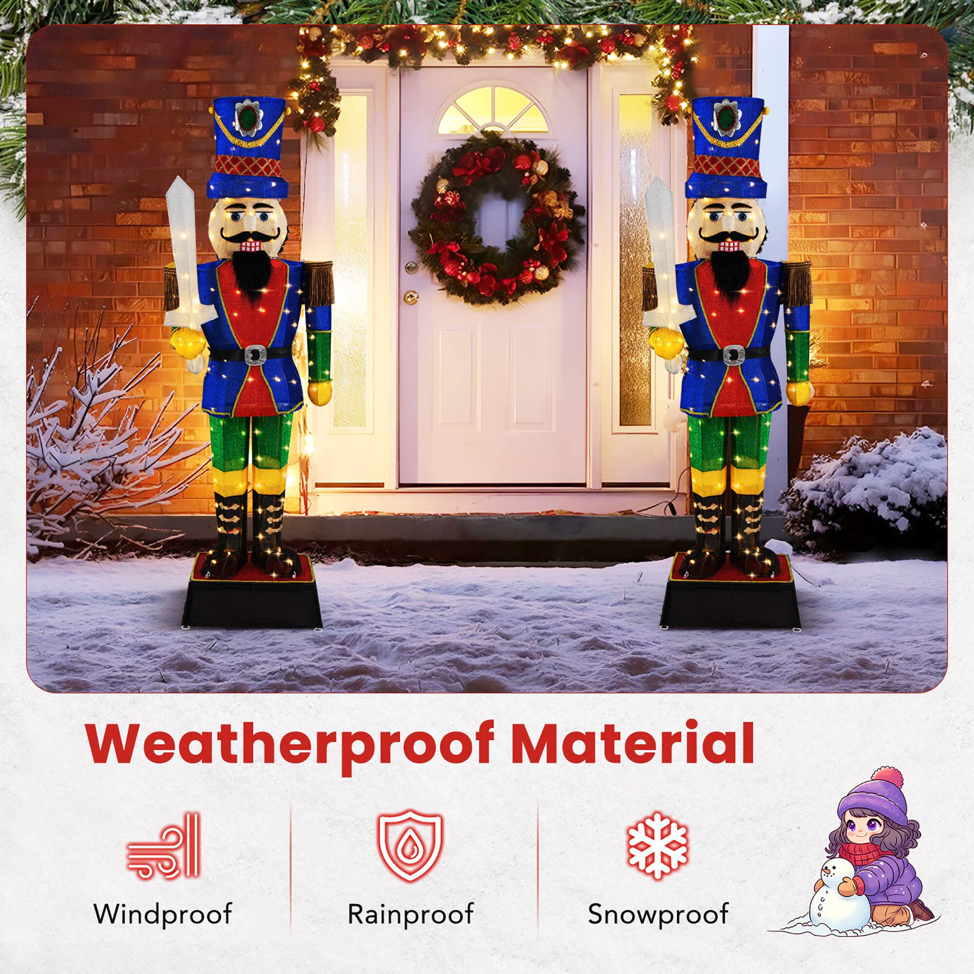 Weatherproof Material

- Windproof
- Rainproof
- Snowproof