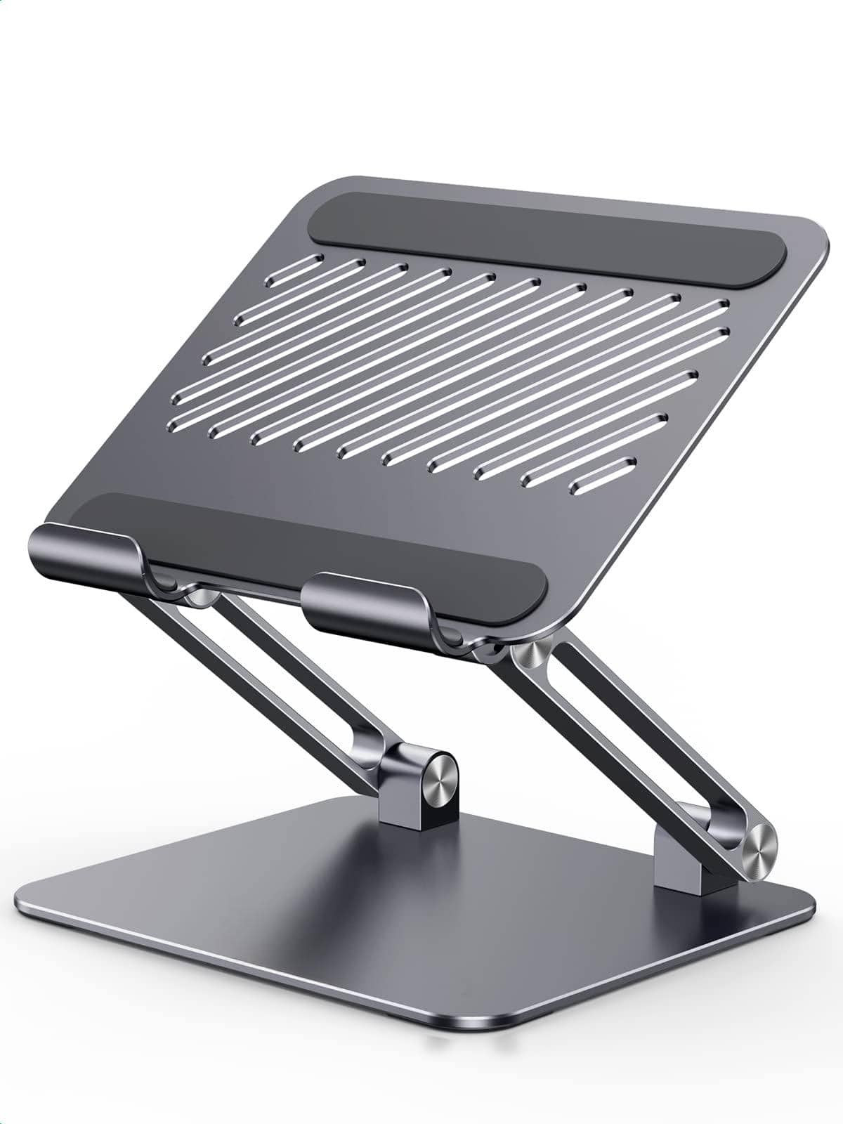 VEGA AUTOMOTIVE - Tablet Stand Holder For Desk Dual Rod Support Aluminum Adjustable Multi angle Home Office Accessories Compa - Gray