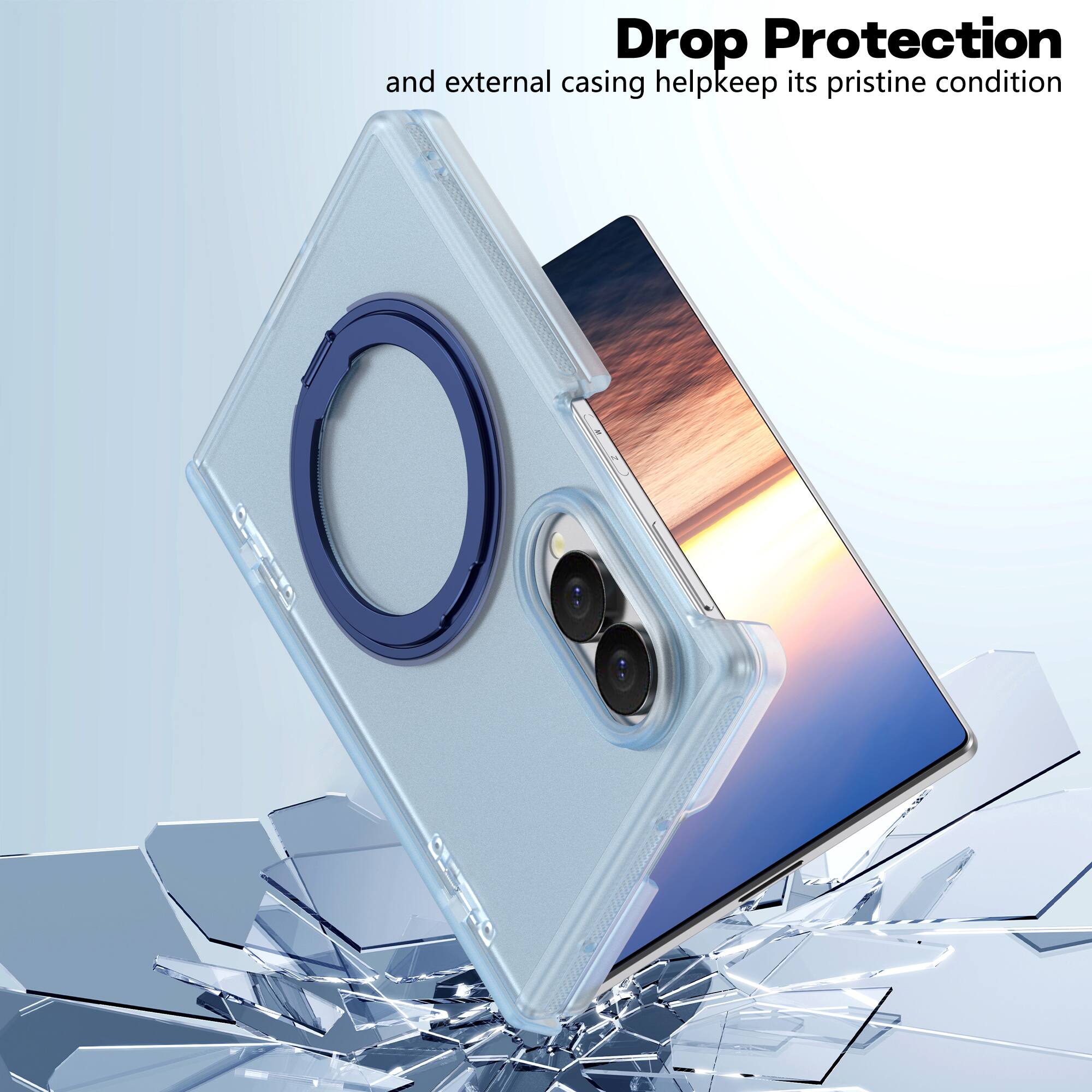 Drop Protection and external casing help keep its pristine condition
