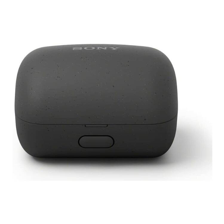Back. Sony - Sony LinkBuds Truly Wireless Earbuds (Dark Gray) with Hard EVA Travel Case - Dark Gray.