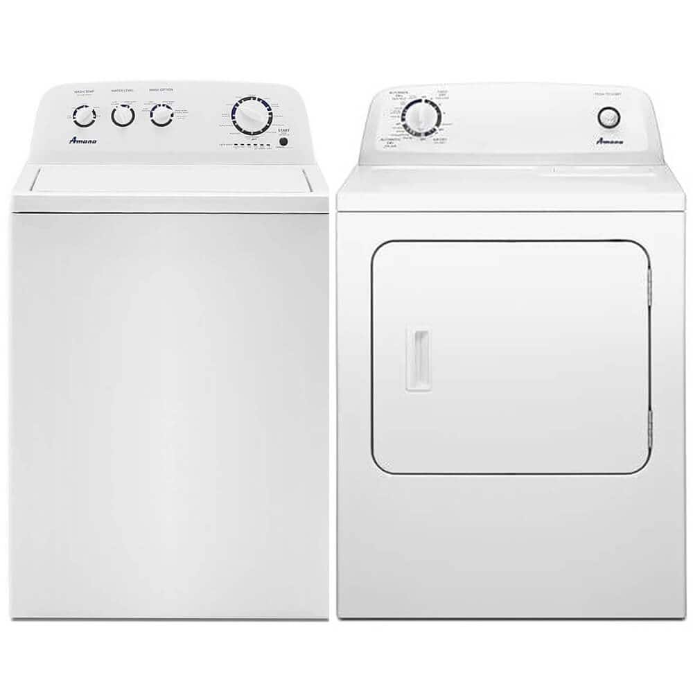 Amana - Top Load Washer/Dryer Pair - White