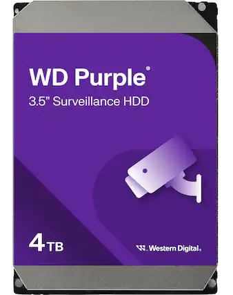 WD Purple 3.5" Surveillance HDD 4 TB - Western Digital