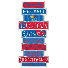 Fan Creations - Kansas Jayhawks 5'' x 24'' Celebrations Stack Sign - Multicolor