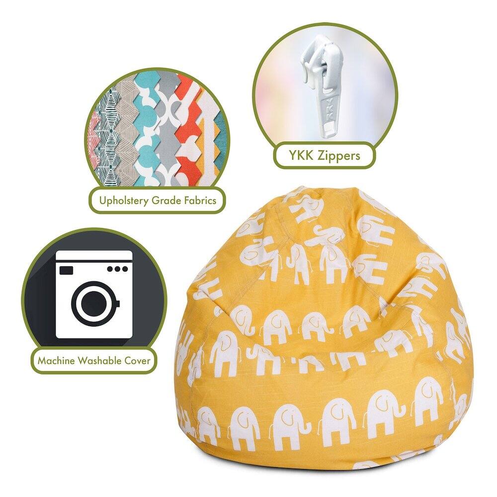 - Upholstery Grade Fabrics
- YKK Zippers
- Machine Washable Cover