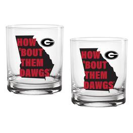 Indigo Falls - Georgia Bulldogs Two-Pack 14oz. Hometown Glass Set - Multicolor