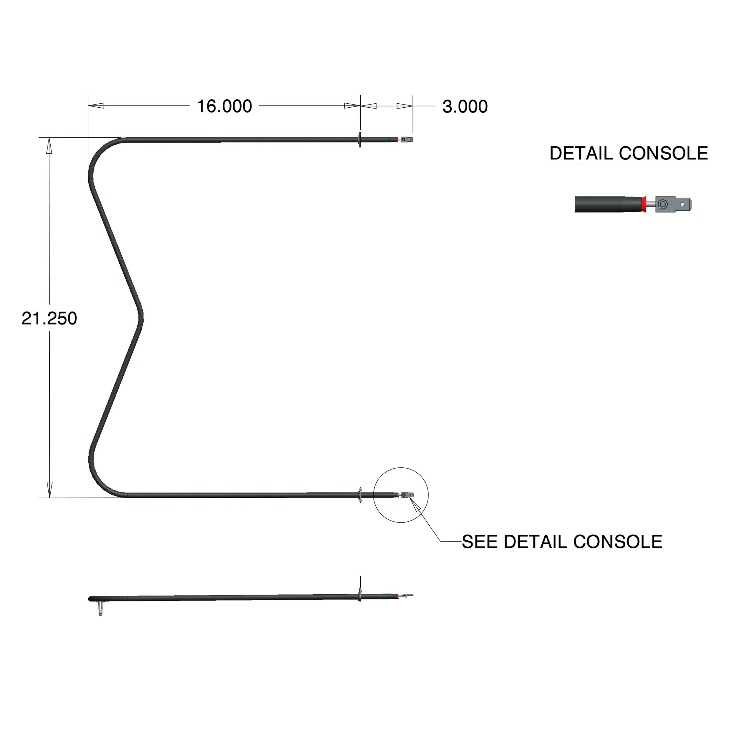 16.000, 3.000, DETAIL CONSOLE, 21.250, SEE DETAIL CONSOLE