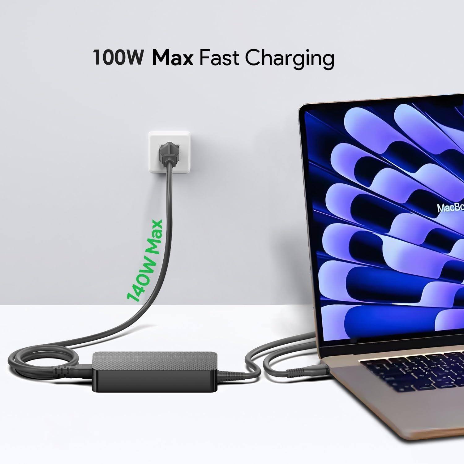 100W Max Fast Charging  
140W Max