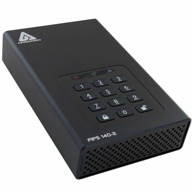 Apricorn - Aegis Padlock DT 24 TB Desktop Hard Drive - 3.5" External - TAA Compliant - Storage System, Data Center Device - Unknown
