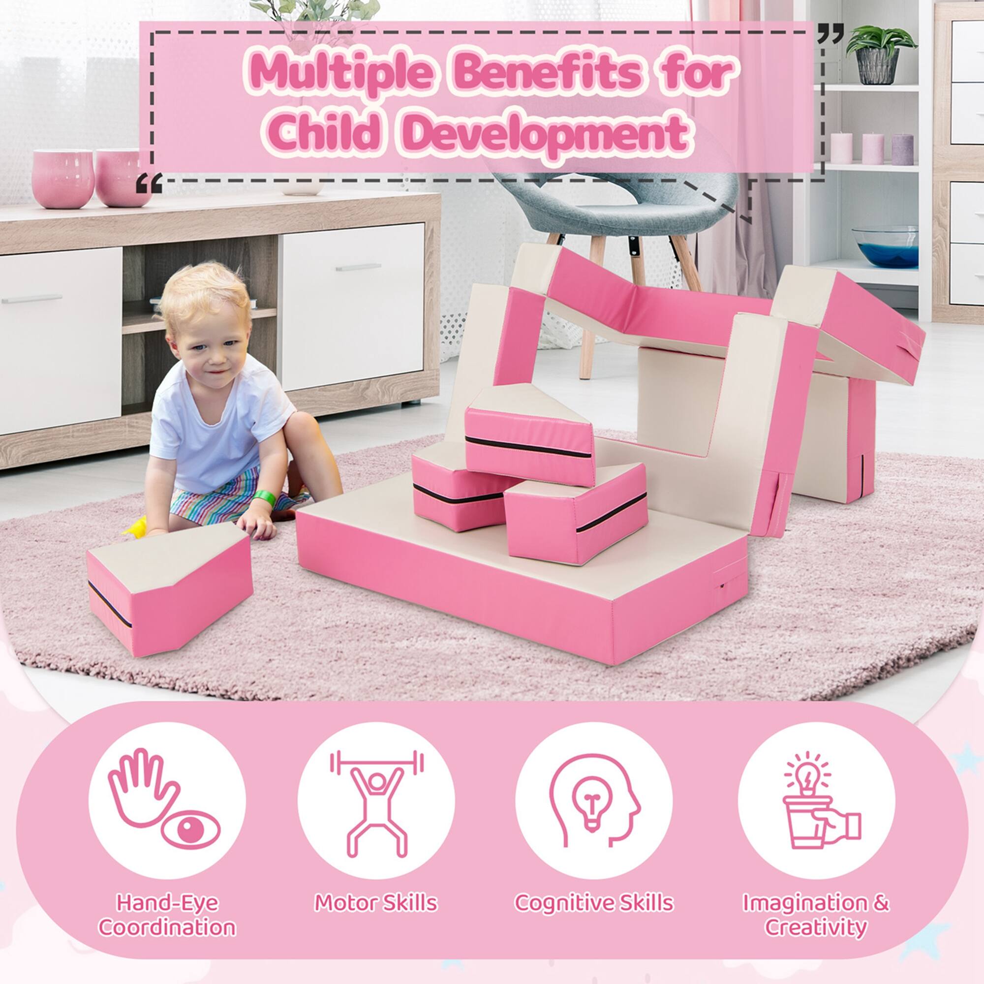 Multiple Benefits for Child Development

- Hand-Eye Coordination
- Motor Skills
- Cognitive Skills
- Imagination & Creativity