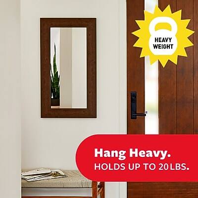 HEAVY WEIGHT  
Hang Heavy.  
HOLDS UP TO 20LBS.