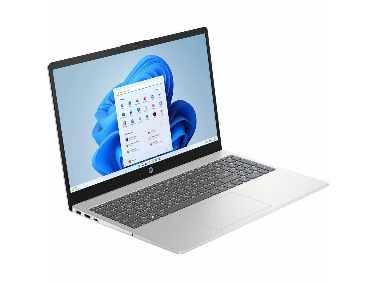 Alt View 10. HP - HP 15-fd0000 15.6" Notebook - Intel N200 - 4 GB - 128 GB - Silver - Windows 11 - Natural Silver.