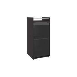 TuHome - Theba Minibar Cabinet Two Doors, Open Shelf and Compact Design, Modern Bar Storage, Bar Room - Black