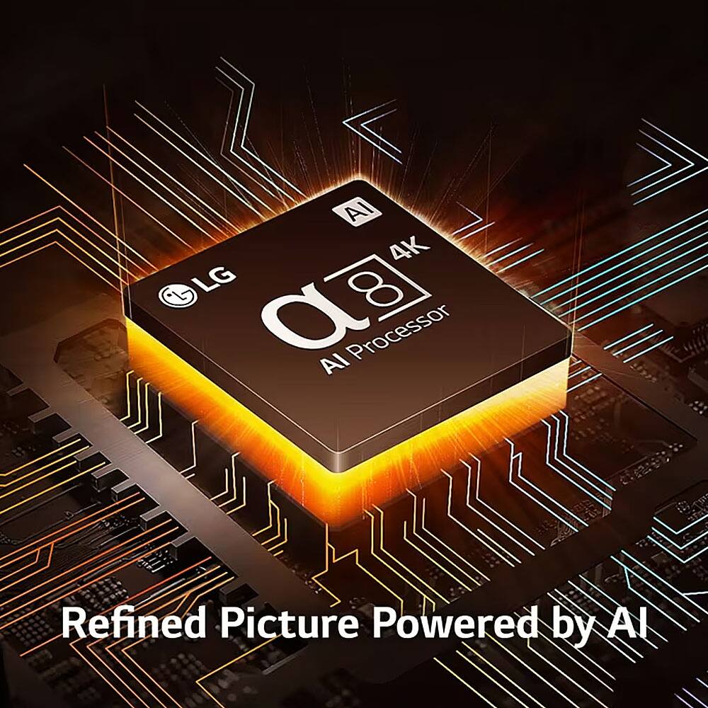 Al 4K LG α8 AI Processor  
Refined Picture Powered by AI