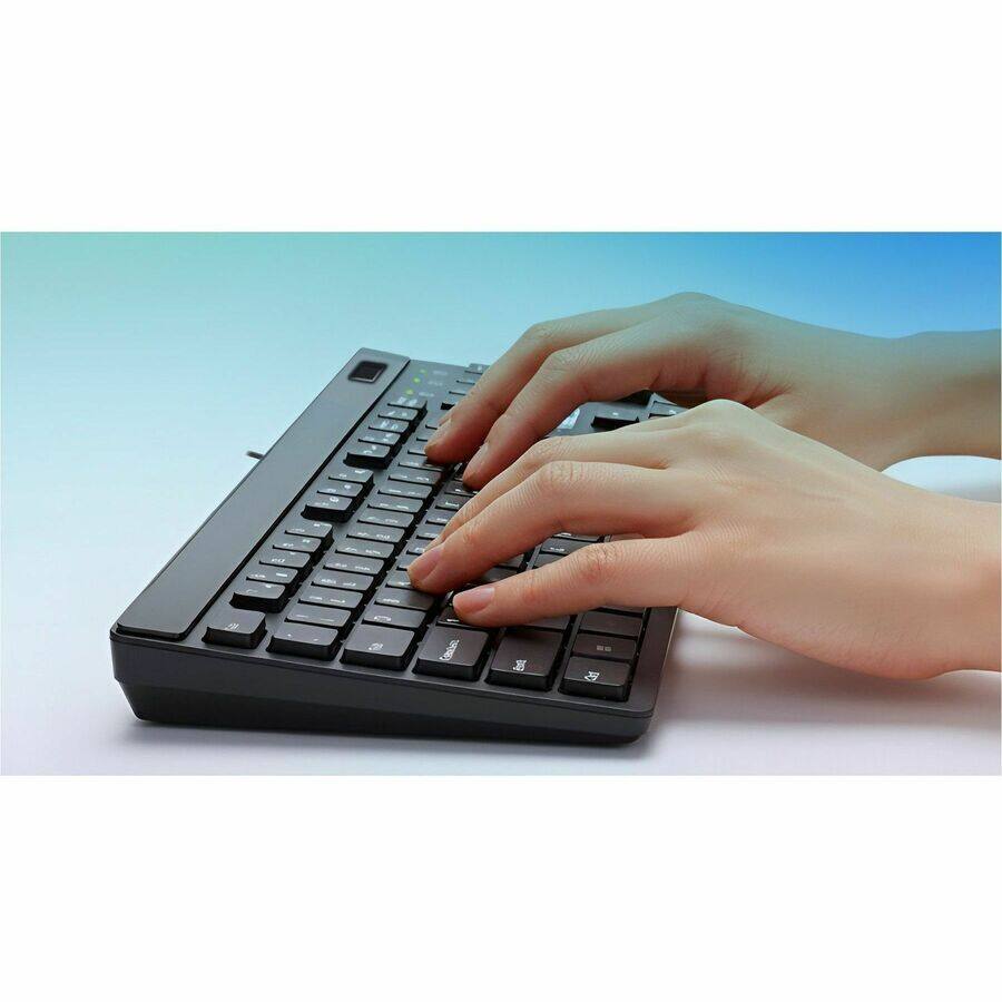 Alt View 7. Adesso - Adesso AKB-140FB Keyboard - Cable Connectivity - USB Type A, USB Type C Interface - 104 Key(s) - My Computer, Back - Black.