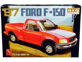 Skill 2 Model Kit 1997 Ford F-150 4X4 Pickup Truck 1/25 Scale Model by AMT - Red