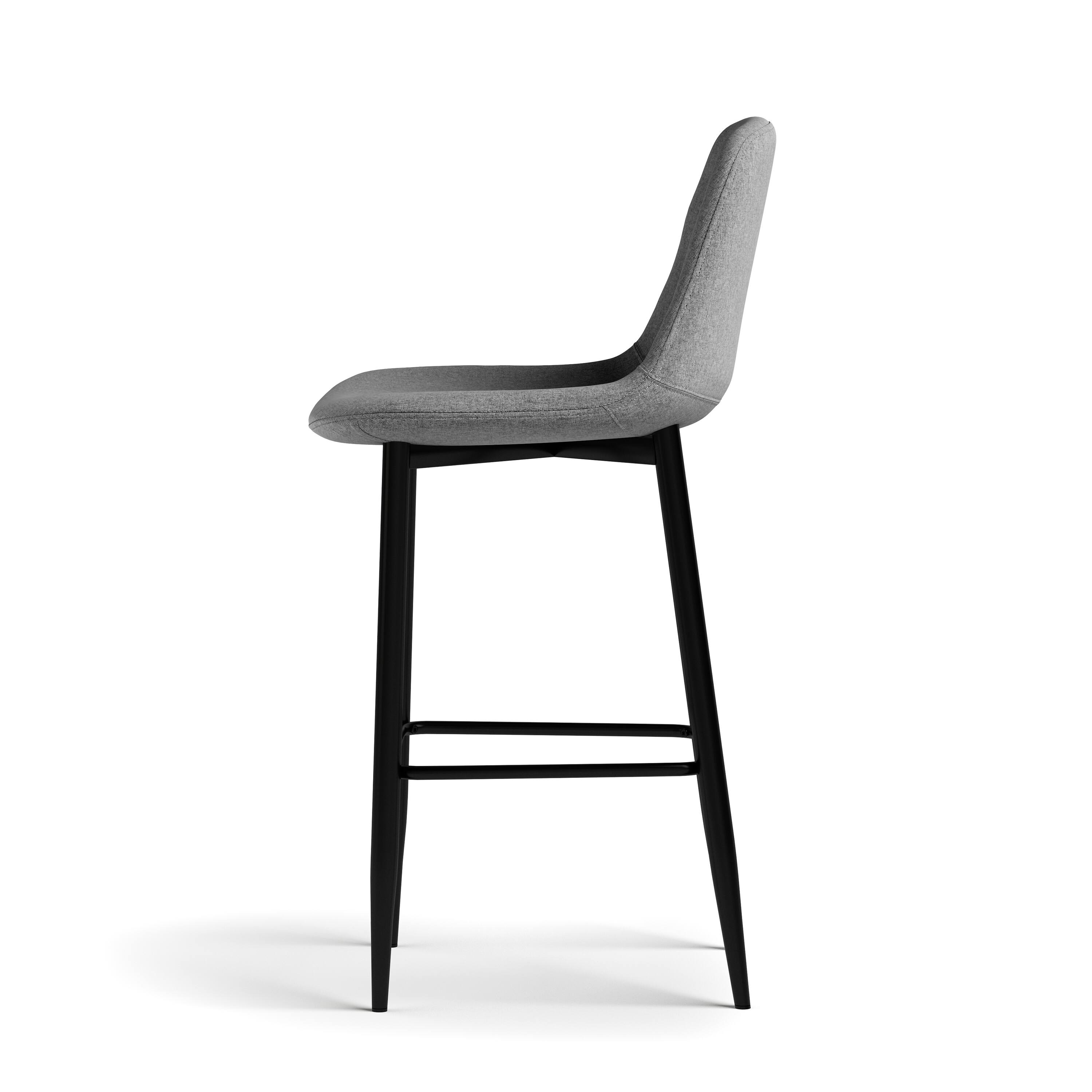 Simpli Home Laurel Counter Height Stool (Set of 2) Slate Grey AXCLAUCS