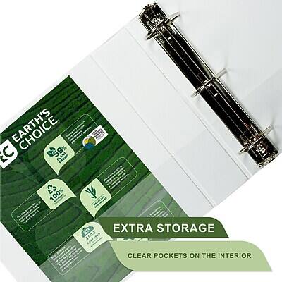 EARTH'S CHOICE  
58% BASES  
100%  
EXTRA STORAGE  
CLEAR POCKETS ON THE INTERIOR