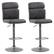 Angle. CorLiving - Palmer Adjustable High Back Barstool (set of 2) - Black.