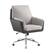 Front. Linon Home Décor - Cavett Swivel Office Chair - Black and Gray.