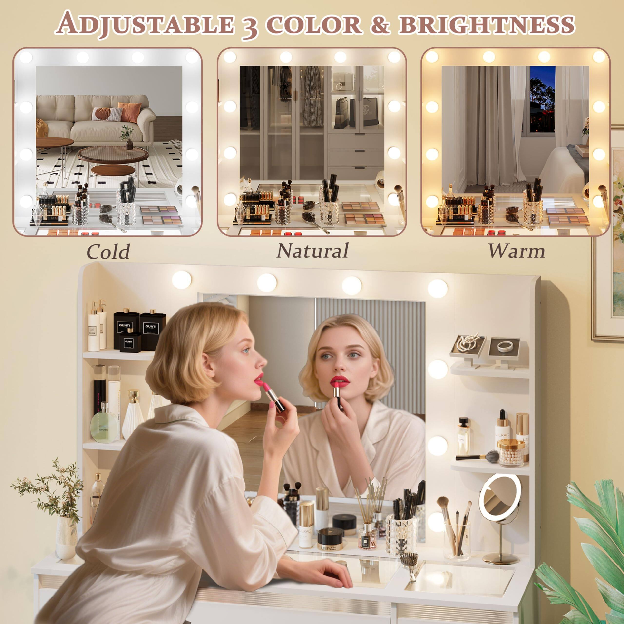 ADJUSTABLE 3 COLOR & BRIGHTNESS  
Cold  
Natural  
Warm