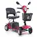 Front. VEVOR - Heavy-Duty 4 Wheel Mobility Scooter for Adults & Seniors - Folding Electric Powered Mobility Scooter, 12 Mile Long Range - Black;Red.